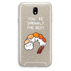 CaseCompany You're Shrimply The Best: Samsung Galaxy J7 (2017) Transparant Hoesje