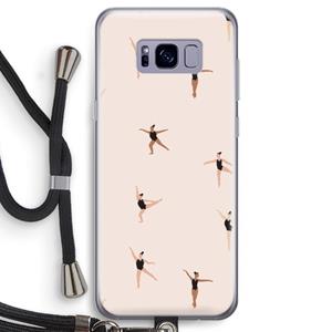 CaseCompany Dancing #1: Samsung Galaxy S8 Transparant Hoesje met koord