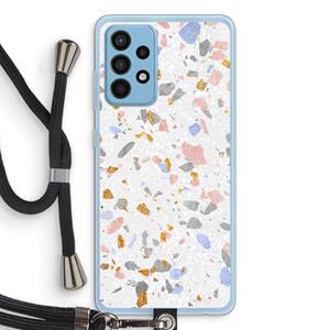 CaseCompany Terrazzo N°8: Samsung Galaxy A52 Transparant Hoesje met koord