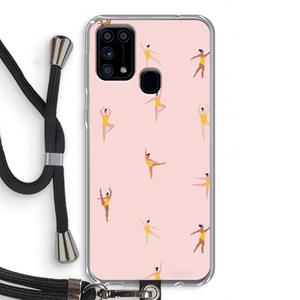CaseCompany Dans #2: Samsung Galaxy M31 Transparant Hoesje met koord