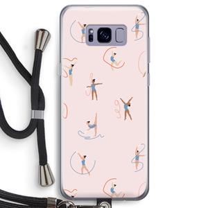 CaseCompany Dancing #3: Samsung Galaxy S8 Transparant Hoesje met koord