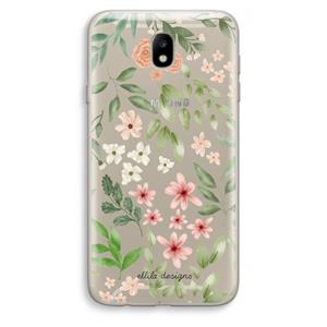 CaseCompany Botanical sweet flower heaven: Samsung Galaxy J7 (2017) Transparant Hoesje