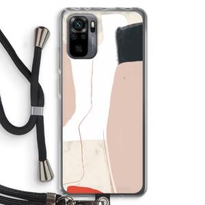 CaseCompany Lava: Xiaomi Redmi Note 10 Pro Transparant Hoesje met koord