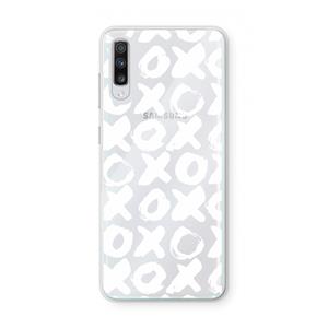 CaseCompany XOXO: Samsung Galaxy A70 Transparant Hoesje