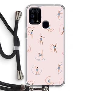 CaseCompany Dancing #3: Samsung Galaxy M31 Transparant Hoesje met koord