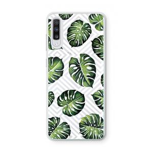 CaseCompany Geometrische jungle: Samsung Galaxy A70 Transparant Hoesje
