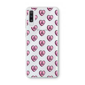 CaseCompany GIRL POWER: Samsung Galaxy A70 Transparant Hoesje