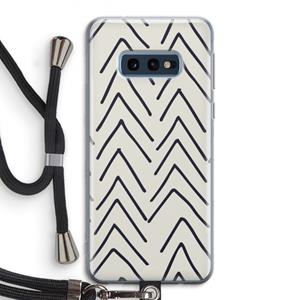 CaseCompany Marrakech Arrows: Samsung Galaxy S10e Transparant Hoesje met koord