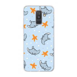 CaseCompany Manta: Samsung Galaxy A6 Plus (2018) Transparant Hoesje