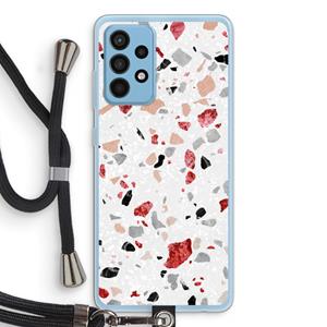 CaseCompany Terrazzo N°12: Samsung Galaxy A52 Transparant Hoesje met koord