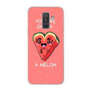 CaseCompany One In A Melon: Samsung Galaxy A6 Plus (2018) Transparant Hoesje