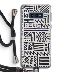CaseCompany Marrakech print: Samsung Galaxy S10e Transparant Hoesje met koord