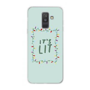 CaseCompany It's Lit: Samsung Galaxy A6 Plus (2018) Transparant Hoesje