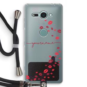 CaseCompany Kusjes: Sony Xperia XZ2 Compact Transparant Hoesje met koord