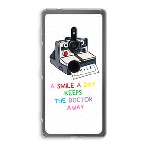CaseCompany Smile: Sony Xperia XZ2 Transparant Hoesje