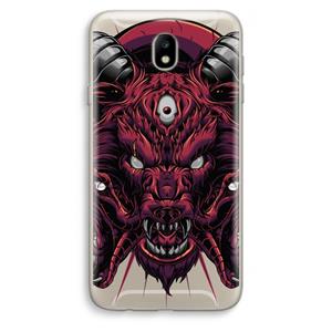 CaseCompany Hell Hound and Serpents: Samsung Galaxy J7 (2017) Transparant Hoesje