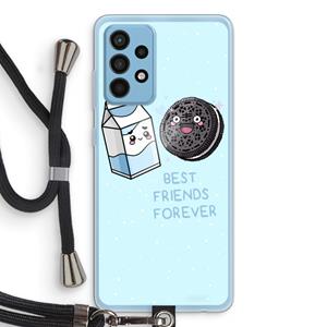 CaseCompany Best Friend Forever: Samsung Galaxy A52 Transparant Hoesje met koord
