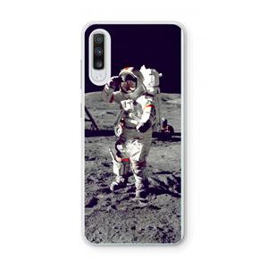 CaseCompany Spaceman: Samsung Galaxy A70 Transparant Hoesje
