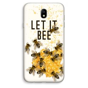 CaseCompany Let it bee: Samsung Galaxy J7 (2017) Transparant Hoesje