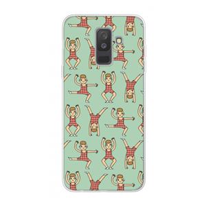 CaseCompany Gymboys: Samsung Galaxy A6 Plus (2018) Transparant Hoesje