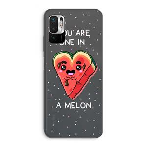 CaseCompany One In A Melon: Xiaomi Redmi Note 10 5G Transparant Hoesje