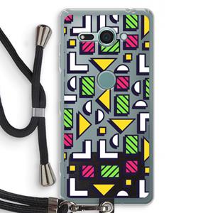CaseCompany 8-bit N°4: Sony Xperia XZ2 Compact Transparant Hoesje met koord