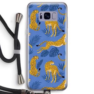 CaseCompany Luipaard: Samsung Galaxy S8 Transparant Hoesje met koord