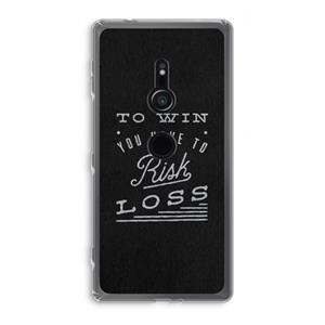 CaseCompany Risk loss: Sony Xperia XZ2 Transparant Hoesje