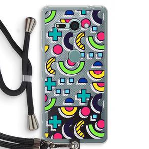 CaseCompany 8-bit N°6: Sony Xperia XZ2 Compact Transparant Hoesje met koord