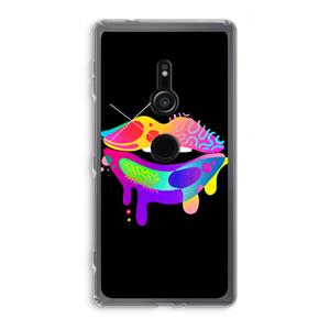 CaseCompany Lip Palette: Sony Xperia XZ2 Transparant Hoesje