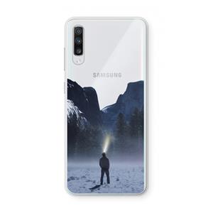 CaseCompany Wanderlust: Samsung Galaxy A70 Transparant Hoesje