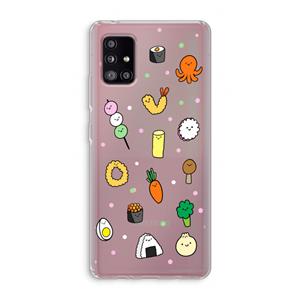 CaseCompany Happy bento friends: Samsung Galaxy A51 5G Transparant Hoesje