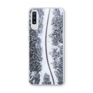 CaseCompany Snøfall: Samsung Galaxy A70 Transparant Hoesje
