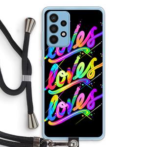 CaseCompany Loves: Samsung Galaxy A52 Transparant Hoesje met koord