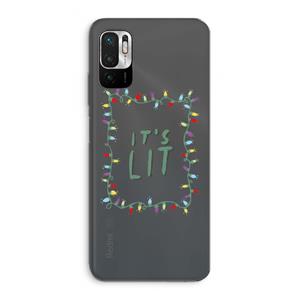 CaseCompany It's Lit: Xiaomi Redmi Note 10 5G Transparant Hoesje