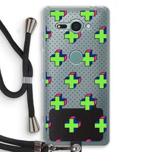 CaseCompany 8-bit N°10: Sony Xperia XZ2 Compact Transparant Hoesje met koord