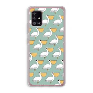 CaseCompany Pelican: Samsung Galaxy A51 5G Transparant Hoesje