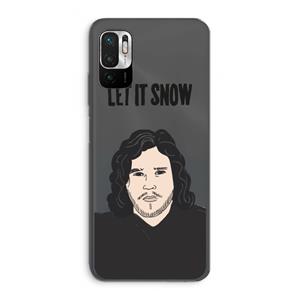 CaseCompany Let It Snow: Xiaomi Redmi Note 10 5G Transparant Hoesje