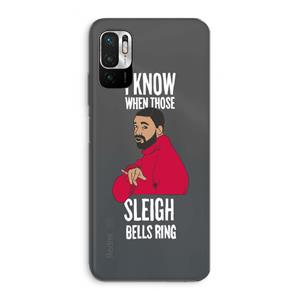 CaseCompany Sleigh Bells Ring: Xiaomi Redmi Note 10 5G Transparant Hoesje