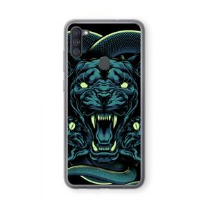CaseCompany Cougar and Vipers: Samsung Galaxy A11 Transparant Hoesje