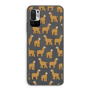 CaseCompany Alpacas: Xiaomi Redmi Note 10 5G Transparant Hoesje
