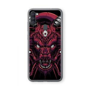 CaseCompany Hell Hound and Serpents: Samsung Galaxy A11 Transparant Hoesje