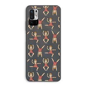 CaseCompany Gymboys: Xiaomi Redmi Note 10 5G Transparant Hoesje
