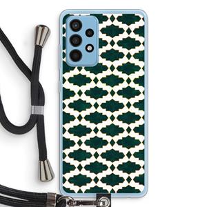 CaseCompany Moroccan tiles: Samsung Galaxy A52 Transparant Hoesje met koord