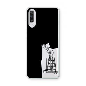 CaseCompany Musketon Painter: Samsung Galaxy A70 Transparant Hoesje