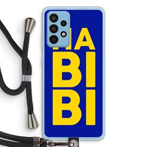CaseCompany Habibi Blue: Samsung Galaxy A52 Transparant Hoesje met koord