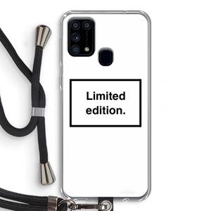 CaseCompany Limited edition: Samsung Galaxy M31 Transparant Hoesje met koord