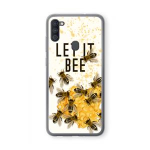 CaseCompany Let it bee: Samsung Galaxy A11 Transparant Hoesje