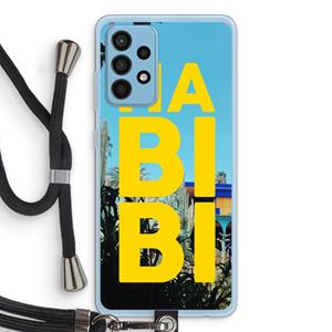 CaseCompany Habibi Majorelle : Samsung Galaxy A52 Transparant Hoesje met koord