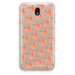 CaseCompany Just peachy: Samsung Galaxy J7 (2017) Transparant Hoesje